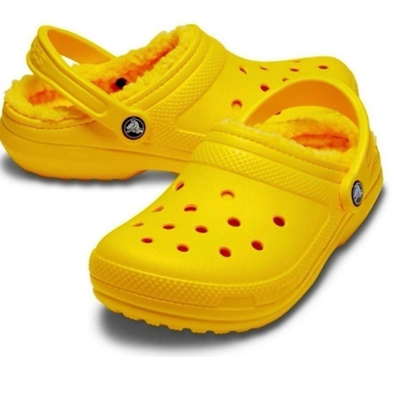CROCS Shoes - Crocs Yellow Lined Slip On